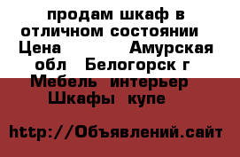 продам шкаф в отличном состоянии › Цена ­ 9 000 - Амурская обл., Белогорск г. Мебель, интерьер » Шкафы, купе   